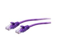 C2G 3ft (0.9m) Cat6a Snagless Unshielded (UTP) Slim Ethernet Network Patch Cable - Purple - Cordon de raccordement - RJ-45 (M) pour RJ-45 (M) - 90 cm - 4.8 mm - UTP - CAT 6a - moulé, sans crochet...