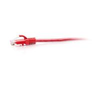 C2G 3ft (0.9m) Cat6a Snagless Unshielded (UTP) Slim Ethernet Network Patch Cable - Red - Cordon de raccordement - RJ-45 (M) pour RJ-45 (M) - 90 cm - 4.8 mm - UTP - CAT 6a - moulé, sans crochet -...