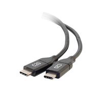 C2G 3ft USB C Cable - USB C to USB C Cable - USB C 2.0 5A - 480 Mbps - M/M - Câble USB - USB-C (M) reversible pour USB-C (M) reversible - USB 2.0 - 30 V - 5 A - 91.4 cm - noir