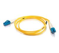 C2G 3m LC-LC 9/125 Duplex Single Mode OS2 Fiber Cable - Yellow - 10ft - Cordon de raccordement - mode unique LC (M) pour mode unique LC (M) - 3 m - fibre optique - duplex - 9 / 125 micromètres -...
