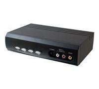 C2G 4x2 S-Video + Composite Video + Stereo Audio Selector Switch - Commutateur vidéo/audio - de bureau