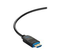 C2G 50ft (15.2m) C2G Performance Series High Speed HDMI Active Optical Cable (AOC) - 4K 60Hz Plenum Rated - High Speed - câble HDMI - HDMI mâle pour HDMI, 24 pin USB-C - 15.24 m - noir - Active...