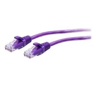 C2G 5ft (1.5m) Cat6a Snagless Unshielded (UTP) Slim Ethernet Network Patch Cable - Purple - Cordon de raccordement - RJ-45 (M) pour RJ-45 (M) - 1.5 m - 4.8 mm - UTP - CAT 6a - moulé, sans crochet...