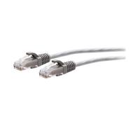 C2G 7ft (2.1m) Cat6a Snagless Unshielded (UTP) Slim Ethernet Network Patch Cable - Gray - Cordon de raccordement - RJ-45 (M) pour RJ-45 (M) - 2.1 m - 4.8 mm - UTP - CAT 6a - moulé, sans crochet -...