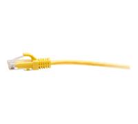 7ft (2.1m) Cat6a Snagless Unshielded (UTP) Slim Ethernet Network Patch Cable - Yellow - Cordon de raccordement - RJ-45 (M) pour RJ-45 (M) - 2.1 m -