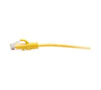 7ft (2.1m) Cat6a Snagless Unshielded (UTP) Slim Ethernet Network Patch Cable - Yellow - Cordon de raccordement - RJ-45 (M) pour RJ-45 (M) - 2.1 m -