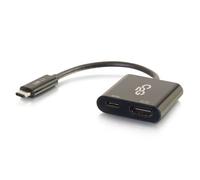 C2G USB C to HDMI Audio/Video Adapter w/ Power Delivery - USB Type C to HDMI Black - Adaptateur vidéo externe - USB-C - HDMI - noir G