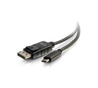 C2G 80542 Adaptateur USB-C vers DisplayPort 4K30 4096x2160 pixels Noir, chipset CH7213A, conforme CE et RoHS, température 0-50°C