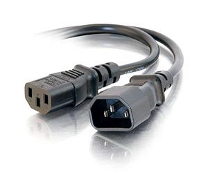 C2G 81137 Cordon d'Extension d'alimentation 1,2 m Noir