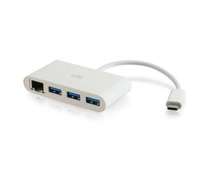 C2G 82409 station d'accueil USB 3.2 Gen 1 (3.1 Gen 1) Type-C Blanc