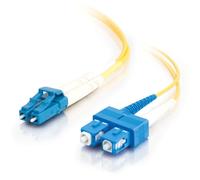 LC-SC 9/125 OS1 Duplex Singlemode PVC Fiber Optic Cable (LSZH) - Cordon de raccordement - mode unique SC (M) pour mode unique LC (M) - 2 m - 2 m -