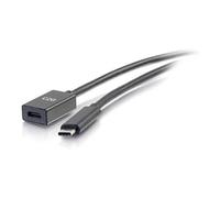 C2G 88658 Câble d'extension USB-C/Thunderbolt 3 vers USB-C 3.1 (Gen 1) USB C ou Thunderbolt 3 mâle vers Femelle (10 Gbit/s)