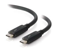 C2G 88837 Câble d'alimentation et transfert de données USB-C vers USB-C Thunderbolt 3 100 W Compatible avec Galaxy S10, MacBook Pro, iPad Pro, Dell Latitude Google Pixel, Nexus, Huawei et plus encore