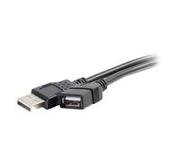 C2G 9.8ft USB Extension Cable - USB A to USB A Extension Cable - USB 2.0 - M/F - Câble USB - USB (M) pour USB (F) - 3 m - noir