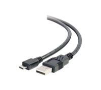 C2G 9.8ft USB to Micro B Cable - USB A to Micro USB Cable - USB 2.0 - M/M - Câble USB - USB (M) pour Micro-USB de type B (M) - 3 m - noir