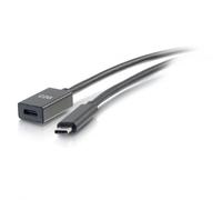 C2G 88658 Câble d'extension USB-C/Thunderbolt 3 vers USB-C 3.1 (Gen 1) USB C ou Thunderbolt 3 mâle vers Femelle (10 Gbit/s)