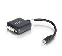 C2G Adaptateur Mini DisplayPort mâle vers DVI-D Single Link femelle Noir 20 cm Compatible avec Apple MacBook, Mac Mini, Mac Pro, Microsoft Surface Pro, Dell XPS et plus