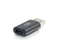 C2G Adaptateur USB 3.0 A Mâle vers USB-C Femelle SuperSpeed 5 Gbits/s Noir, Corps PVC, RoHS, Température Opération 0-45°C, Poids 8.6g