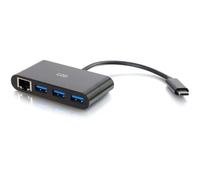 C2G Station d'accueil USB-C 29747 – USB 3.2 Gen 1, 3x USB 3.0, Ethernet 1000Base-T, Noir