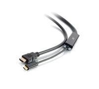 C2G Adaptateur Vidéo USB-C vers HDMI 1.8m, 4K 60Hz, Connecteurs Mâle-Mâle, Contacts Nickel, Chipset PS176/VL100, RoHS2, Noir