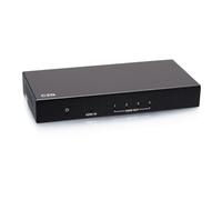 C2G Amplificateur répartiteur HDMI 4 Ports 4K 60 Hz Idéal pour basculer Entre lecteurs Blu-Ray, Consoles de Jeux, câble numérique, Plusieurs écrans ou boîtiers Satellite et récepteurs A/V