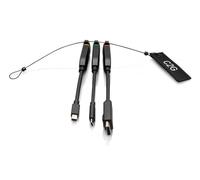 C2G Boucle d'adaptateurs dongle 4K HDMI® universelle avec Mini DisplayPort™, DisplayPort et USB-C® à code couleur