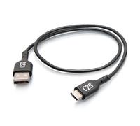 1.5ft USB C to USB A Adapter Cable - USB 2.0 - 480Mbps - M/M - Câble USB - 24 pin USB-C (M) pour USB (M) - USB 2.0 - 50 cm - noir