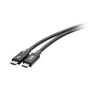 C2G Câble actif Thunderbolt 5 USB-C de 0,5 m. Transfert de données de 80 à 120 Gbit/s, alimentation 240 W, mode DP ALT 8K activé par vidéo