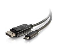 C2G Câble adaptateur USB-C vers DisplayPort? de 1,8 m 4K 30Hz - Noir, 1,8 m, USB Type-C, DisplayPort, Mâle, Mâle, Droit 26902