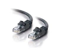 C2G Câble Cat6 10m U/UTP Noir RJ-45 Mâle/Mâle Contacts Or 550 MHz AWG24 PVC