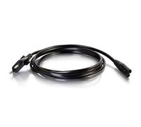 C2G Câble d'alimentation C7 3 m (CEE 7/7 vers IEC 60320C7) Figure 8 Câble d'alimentation 80618 noir