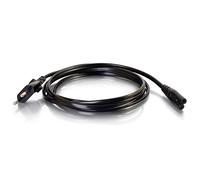 C2G Câble d'alimentation C7 3 m (CEE 7/7 vers IEC 60320C7) Figure 8 Câble d'alimentation 80618 noir