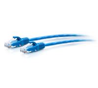 C2G Câble de raccordement Ethernet fin Cat6a non blindé (UTP) avec protection anti-accrochage de 0,3 m - Bleu