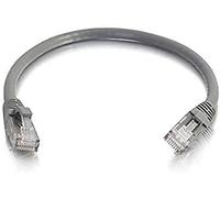 C2G Câble de raccordement réseau Cat6 avec gaine non blindé (UTP) - Cordon de raccordement - RJ-45 (M) pour RJ-45 (M) - 50 m - UTP - CAT 6 - moulé, sans accroc, bloqué - gris