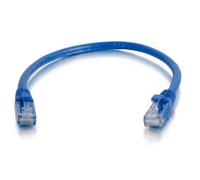 C2G Câble de raccordement réseau Cat6 avec gaine non blindé (UTP) de 0,3 M - Bleu