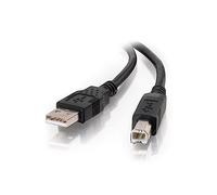 C2G Câble d'imprimante USB 2.0 A vers B Compatible avec imprimantes et scanners de HP, Epson, Brother, Samsung, Cannon et Tous Les Autres appareils USB A/B Noir 3 m