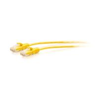 C2G Câble Ethernet extra flexible CAT6A 7,6 m Idéal pour une utilisation avec routeur, modem, Internet, box WiFi, Xbox, PS5, Smart TV, SKY Q, caméra IP. Vitesse Internet ultra rapide. Jaune