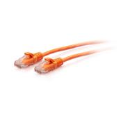 1ft (0.3m) Cat6a Snagless Unshielded (UTP) Slim Ethernet Network Patch Cable - Orange - Cordon de raccordement - RJ-45 (M) pour RJ-45 (M) - 30 cm -