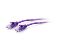 C2G Câble Ethernet ultra flexible CAT6A pour routeur, modem, Internet, box Wifi, Xbox, PS5, Smart TV, SKY Q, caméra IP, Violet 0,9 m