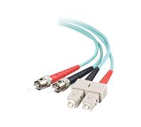 C2G Câble fibre optique 1 m pour fibre optique 10 Go Base-SR et 10GBase-LRM SC/ST 10 Go LSZH duplex multimode 50/125