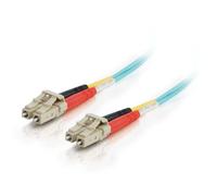 C2G Câble Fibre Optique multimode LC-LC 50/125 OM3 Duplex en PVC 1 m 7M LC/LC