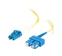 C2G Câble Fibre Optique pour Applications Gigabit Ethernet LC/SC LSZH Duplex multimode 9/125 SM 1 m