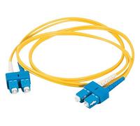 C2G Câble fibre optique pour applications Gigabit Ethernet SC/SC LSZH duplex monomode 9/125 SM 10 m