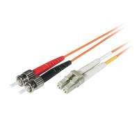 C2G Câble fibre optique pour Ethernet rapide, canal fibre, ATM et Gibabit LC/ST duplex multimode 62,5/125 mm 15 m
