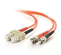 C2G Câble Fibre Optique pour Ethernet Rapide, Canal Fibre, ATM et Gibabit St/St LSZH Duplex Multimode 50/125 30 m