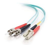 C2G Câble fibre optique pour fibre optique 10 Go Base-SR et 10GBase-LRM LC/ST 10 Go LSZH duplex multimode 50/125 5 m