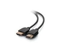 C2G Câble HDMI 1.8m - 4K 60Hz, Connecteurs Type A, Contacts Or, Bande Passante 10.2 Gbit/s, Compatible 3D, Gaine PVC Noire, -25°C à +85°C