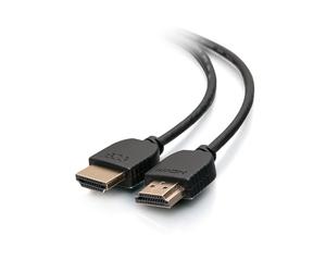 C2G Câble HDMI haut débit flexible avec connecteurs discrets, 1,8 m - 4K 60 Hz