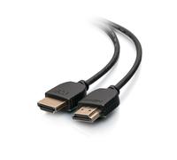 C2G 2ft 4K HDMI Cable - Ultra Flexible Cable with Low Profile Connectors - Câble HDMI - HDMI mâle pour HDMI mâle - 61 cm - double blindage - noir