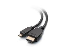 C2G Câble HDMI vers Micro HDMI 42508 – Haute vitesse avec Ethernet, Noir (0,5 m)